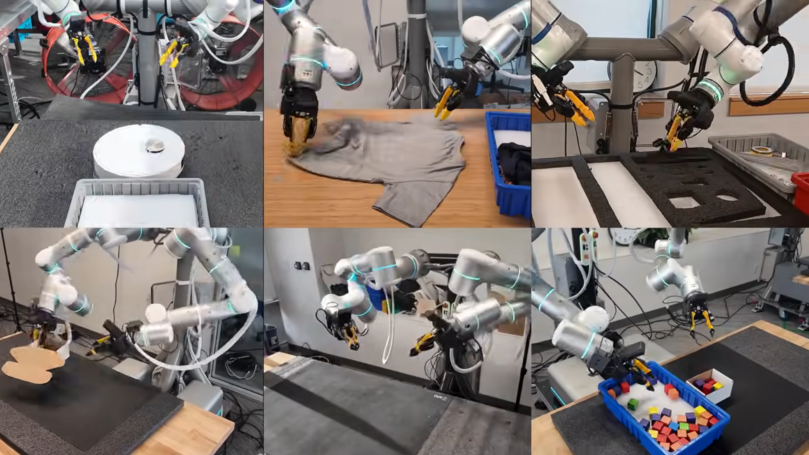 折りたたみ紙箱から掃除機の修理まで、GEN-1ロボットモデルの信頼性が99%に達する