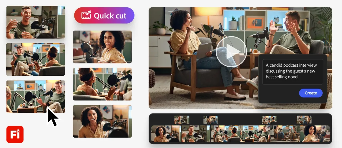 Adobe Firefly動画編集器のAIワンクリック初稿生成革命
