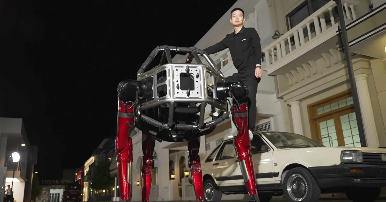 Unitree GD01メカロボット発売：壁を破壊できる巨大搭乗型ロボット