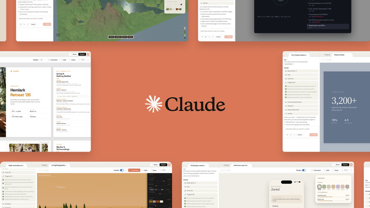 AnthropicがClaude Designを発表：非デザイナーが素早くビジュアルを作成する支援