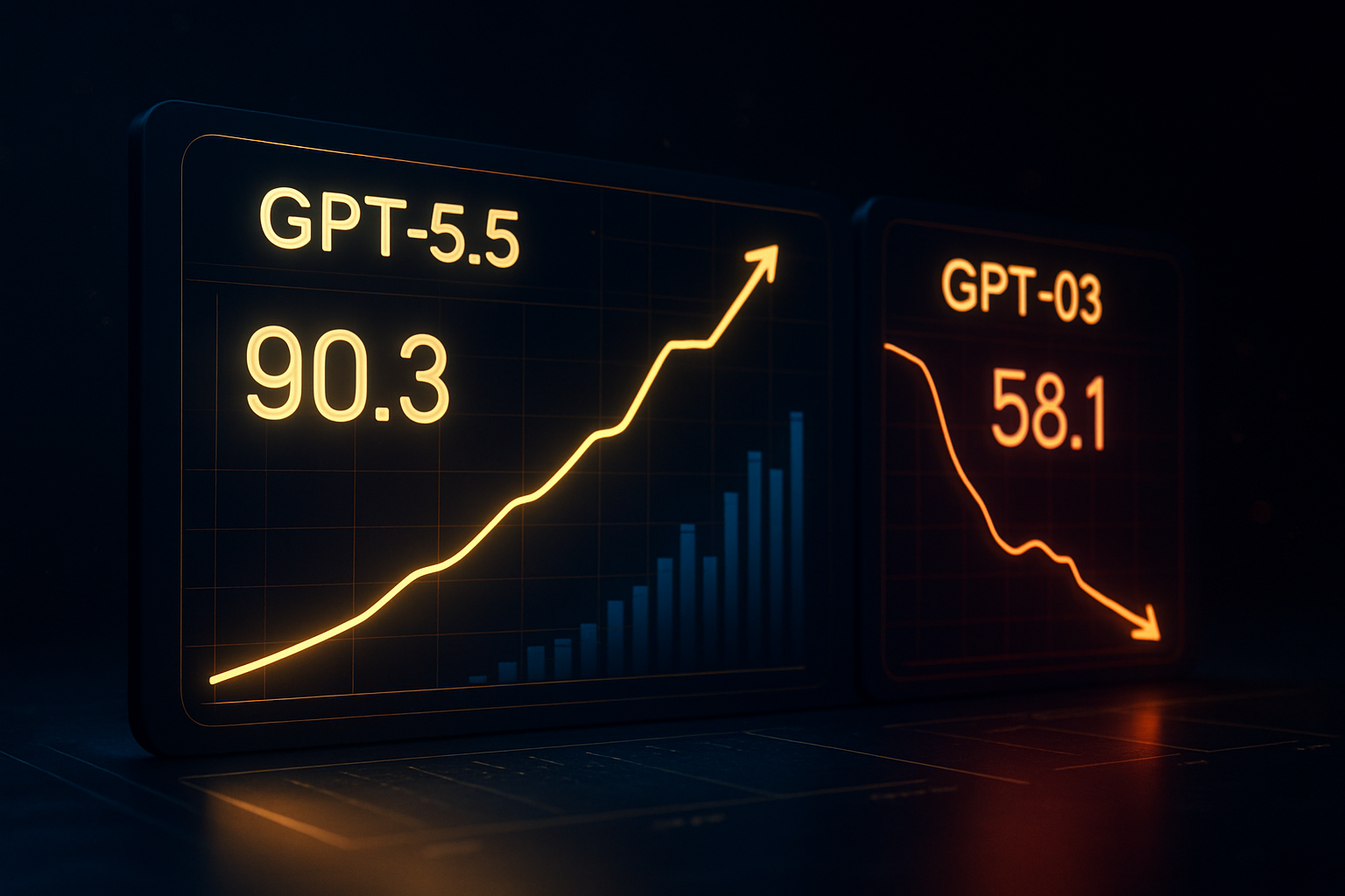 GPT-5.5が29.7点の逆襲、GPT-o3は36.4点の急落：2026 W21 Smoke 7日間トレンド