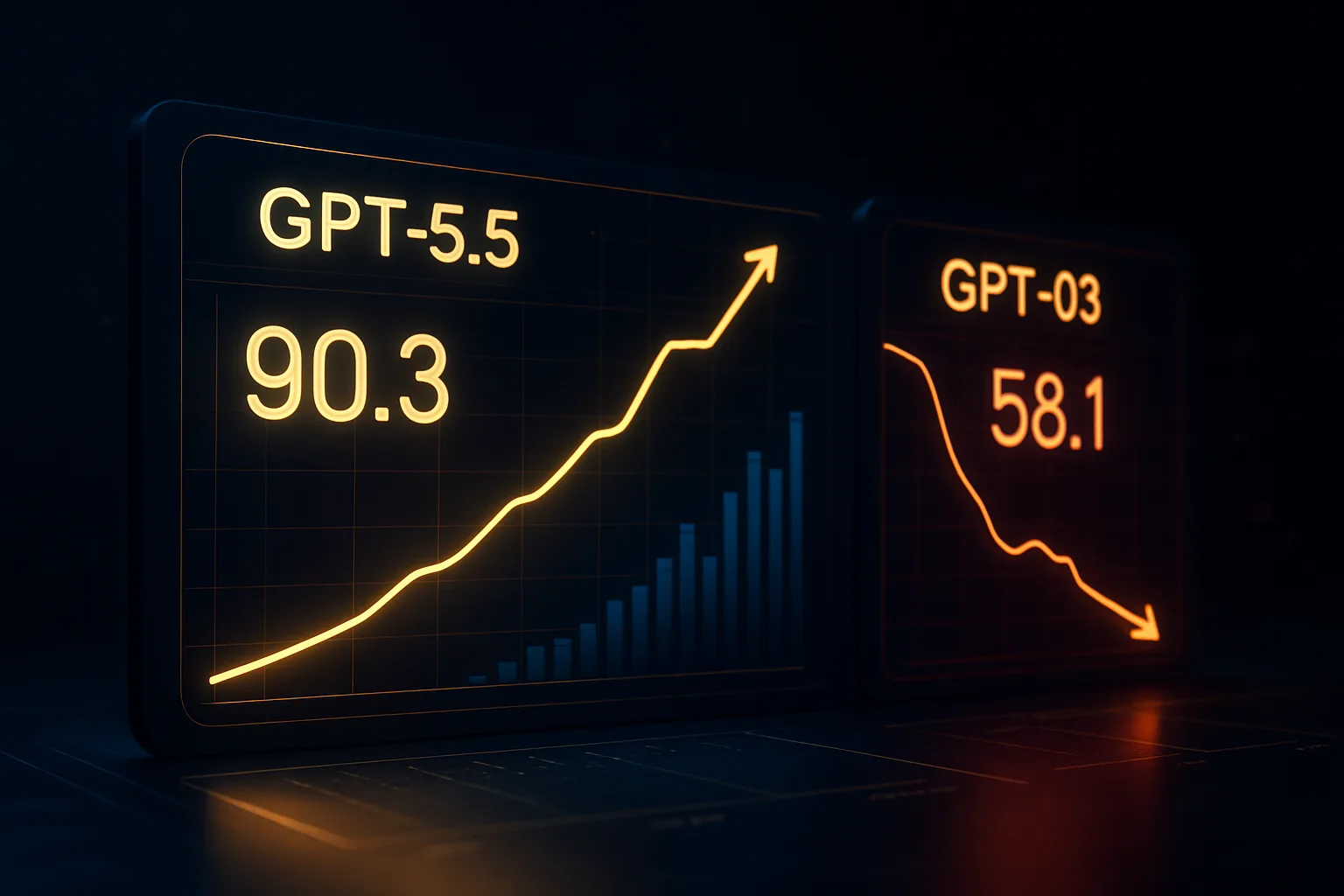 GPT-5.5が29.7点の逆襲、GPT-o3は36.4点の急落：2026 W21 Smoke 7日間トレンド