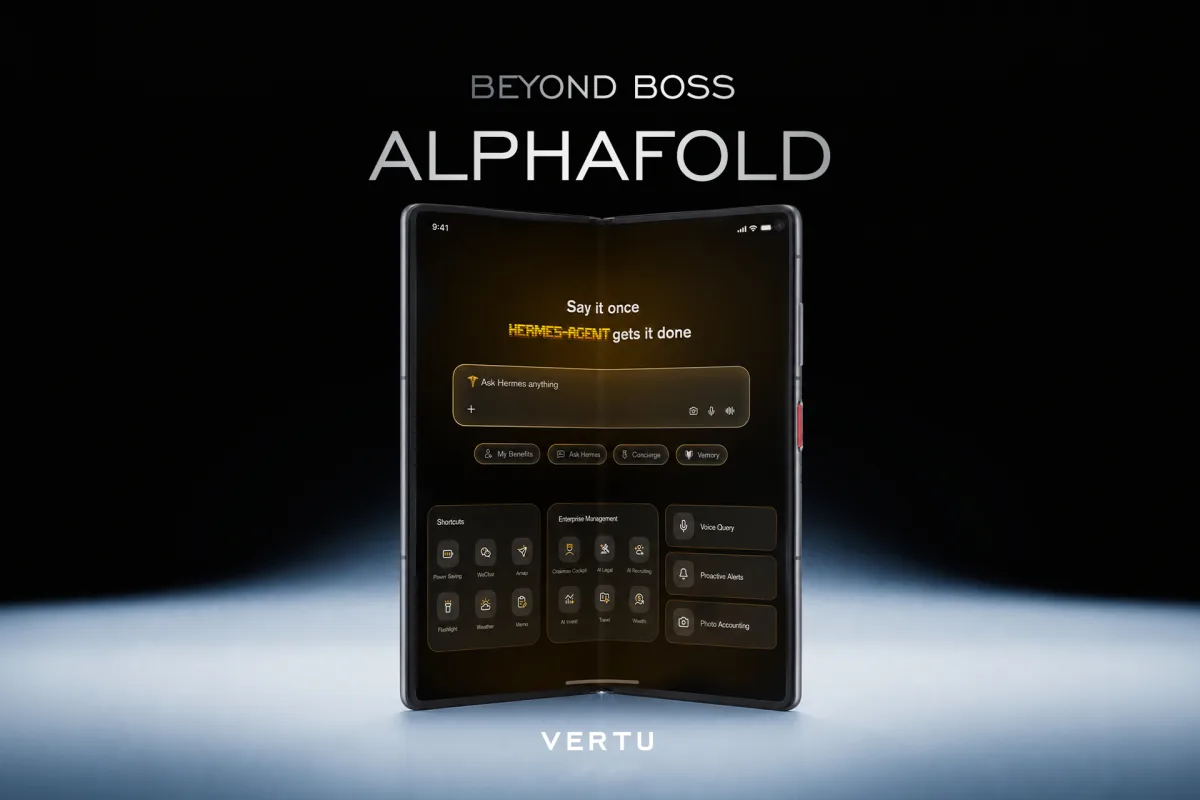 6880ドルから！Vertu AI折りたたみ機がCEOにAIによる会社管理を提供