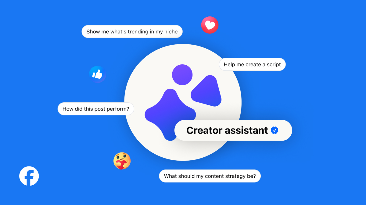 MetaがAIアシスタントを発表、Facebookクリエイターがデータを即座に理解