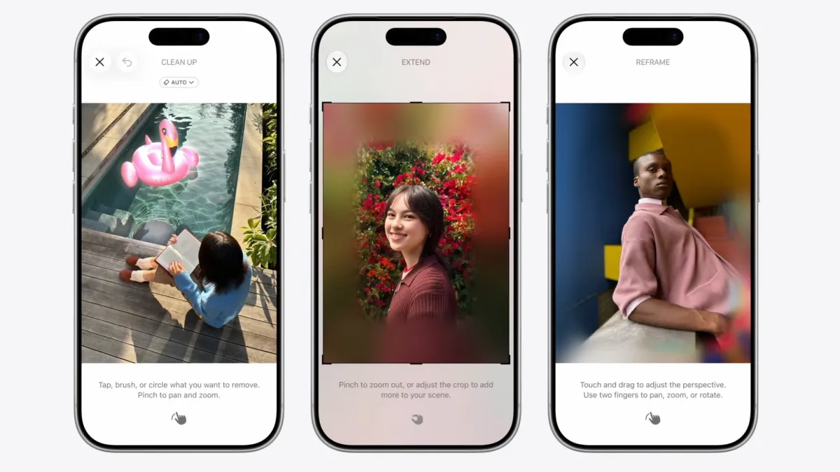 Apple写真アプリのAI新機能：写真の視点をスマートに再構築