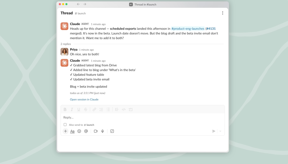 AnthropicがClaude Tagを発表：AIチームメイトが24時間Slackに潜伏し、企業の機密情報を学習