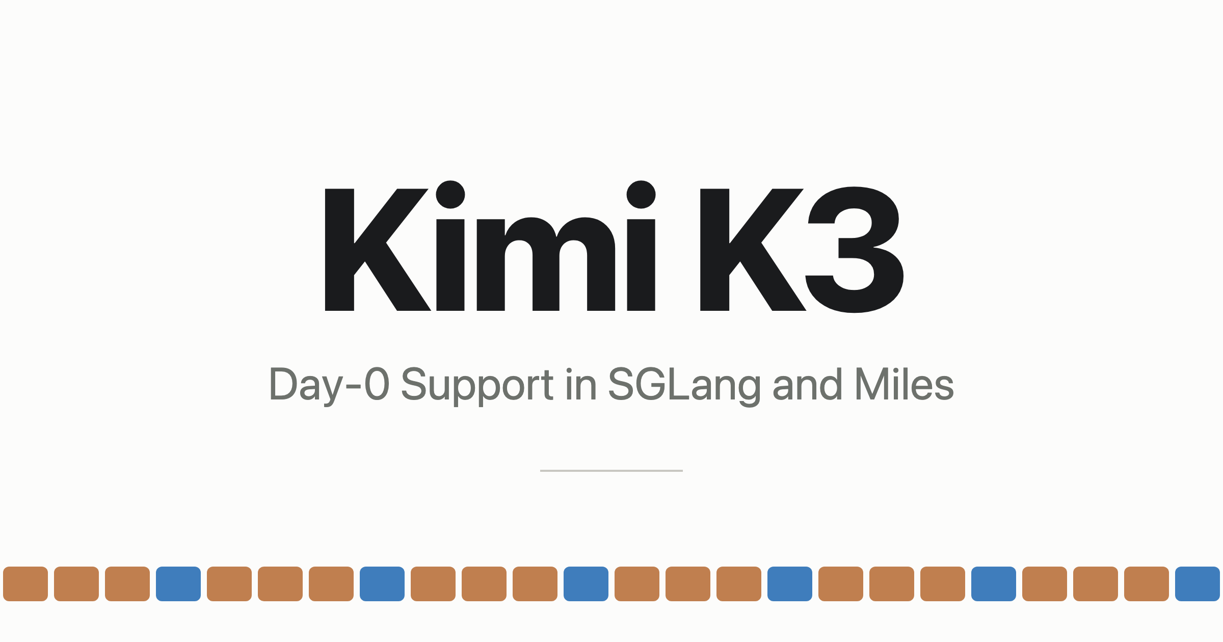 SGLangとMilesがKimi K3にDay-0サポートを提供