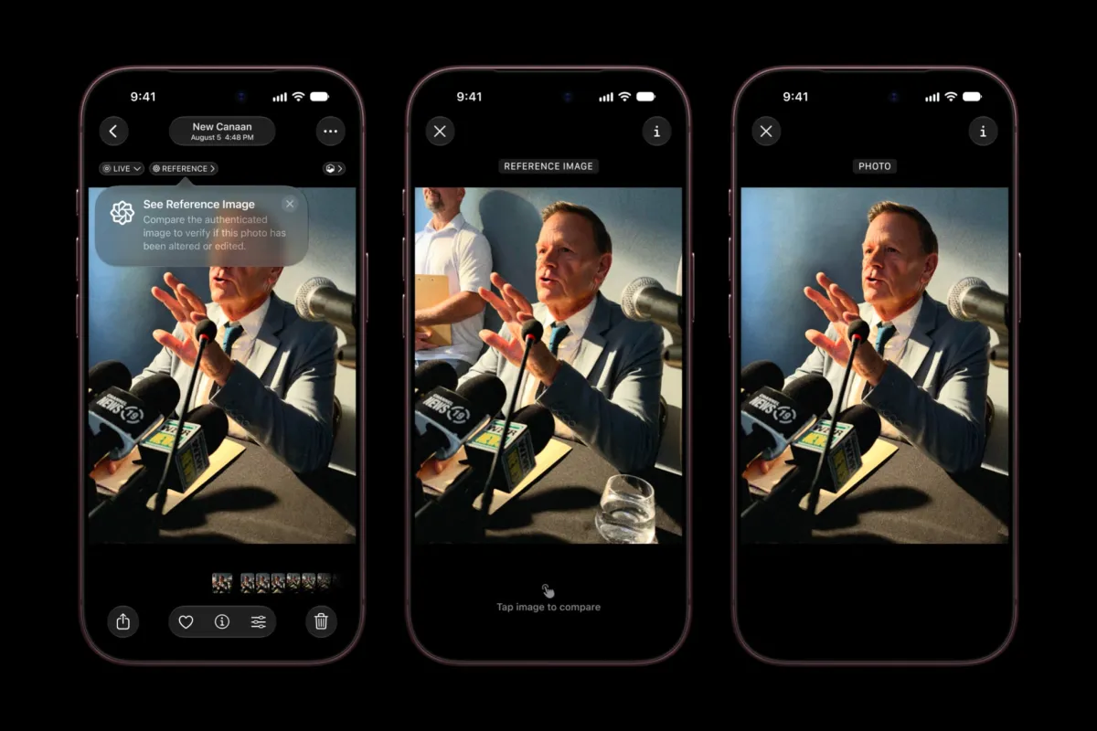Appleの新技術：iPhoneの写真がAIに汚染されていないことを証明する