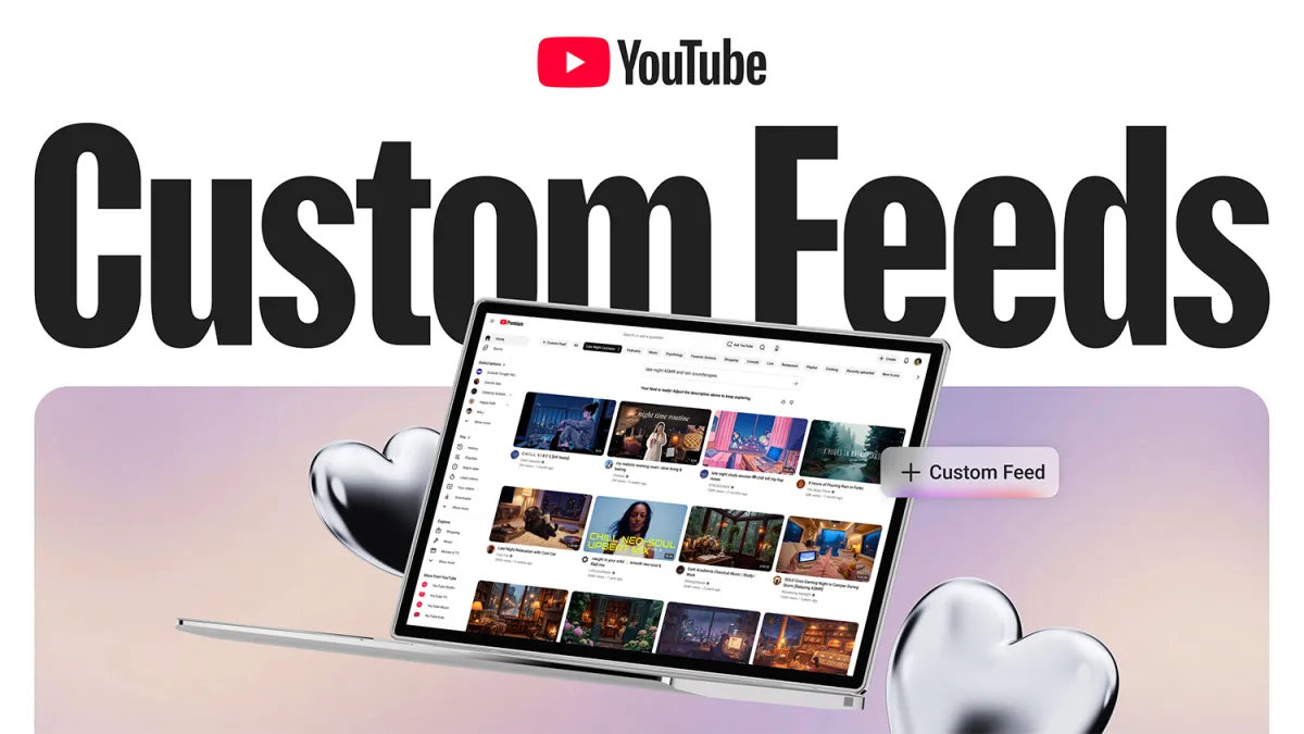 YouTubeがAIカスタム推薦フィードを導入：一言でアルゴリズムを書き換える