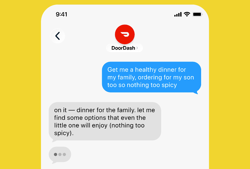 DoorDashがAI注文アシスタントを導入、SMSでフードデリバリーが可能に