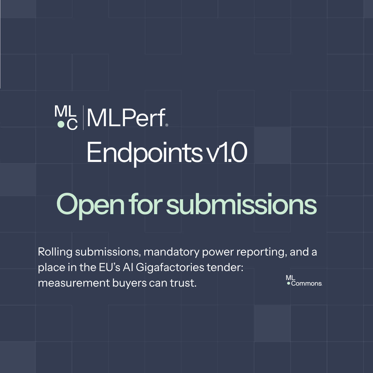 MLPerfが欧州連合AIスーパーファクトリー入札の評価基準に採用、Endpoints v1.0の提出受付が開始