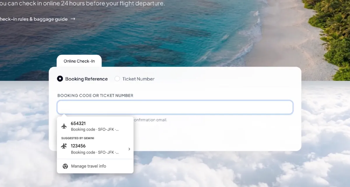 Chrome AIオートフィルがGmailを読み取り、フォームを自動入力